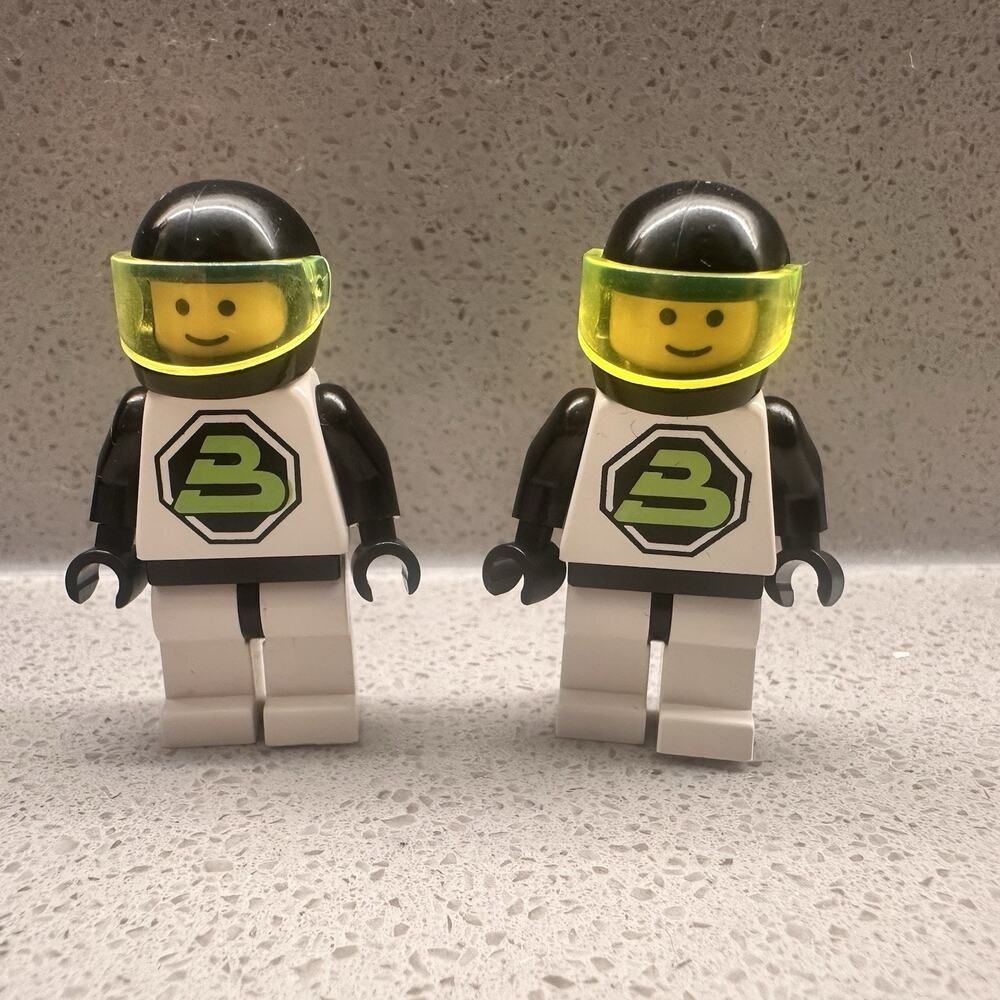 2 LEGO Space Blacktron 2 Minifigures Mini Fig